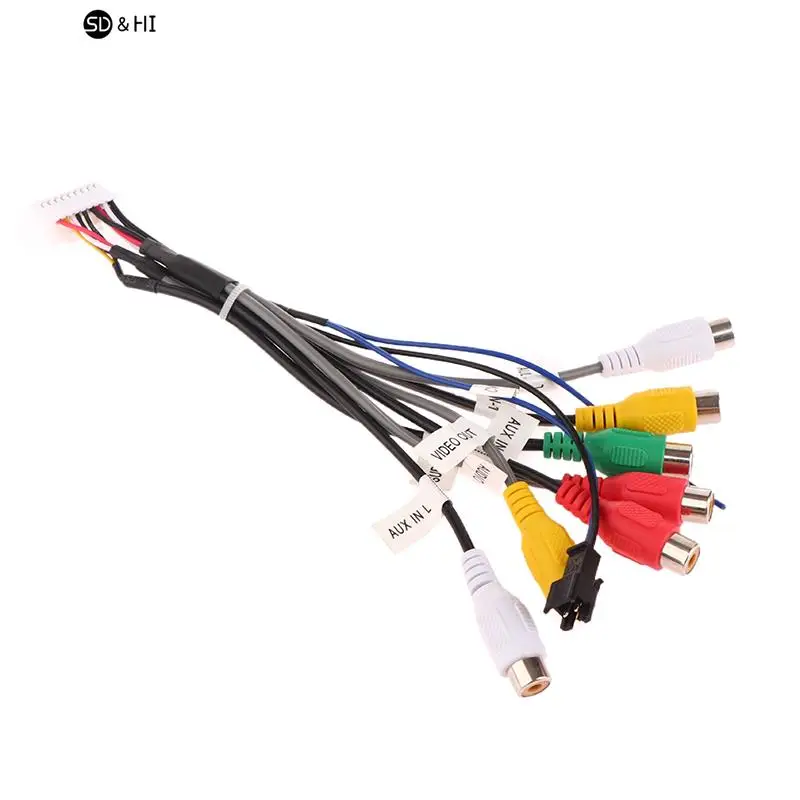 

Автомобильный стерео радиокабель, 20-контактный разъем, RCA выход, AUX провод, жгут проводов