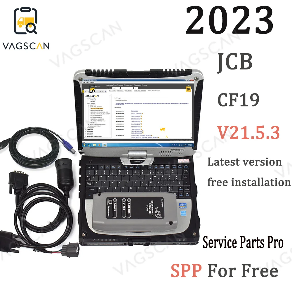 

2023 CF19 Laptop for JCB Diagnostic Scanner Tool Master Service Agricultural Construction Equipment Diagnostic