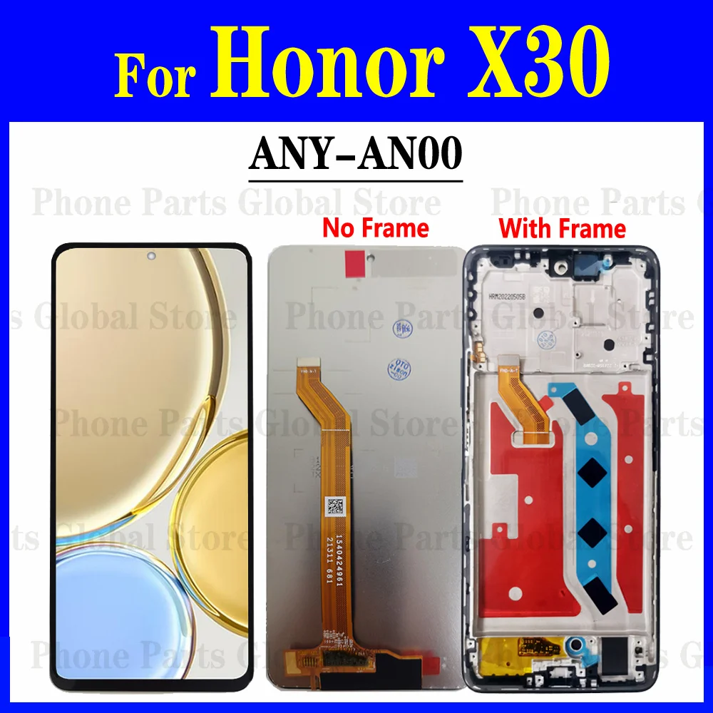 ЖК-дисплей 6 81 дюйма с рамкой для Huawei Honor X30 ANY-AN00 сенсорным дигитайзером в сборе