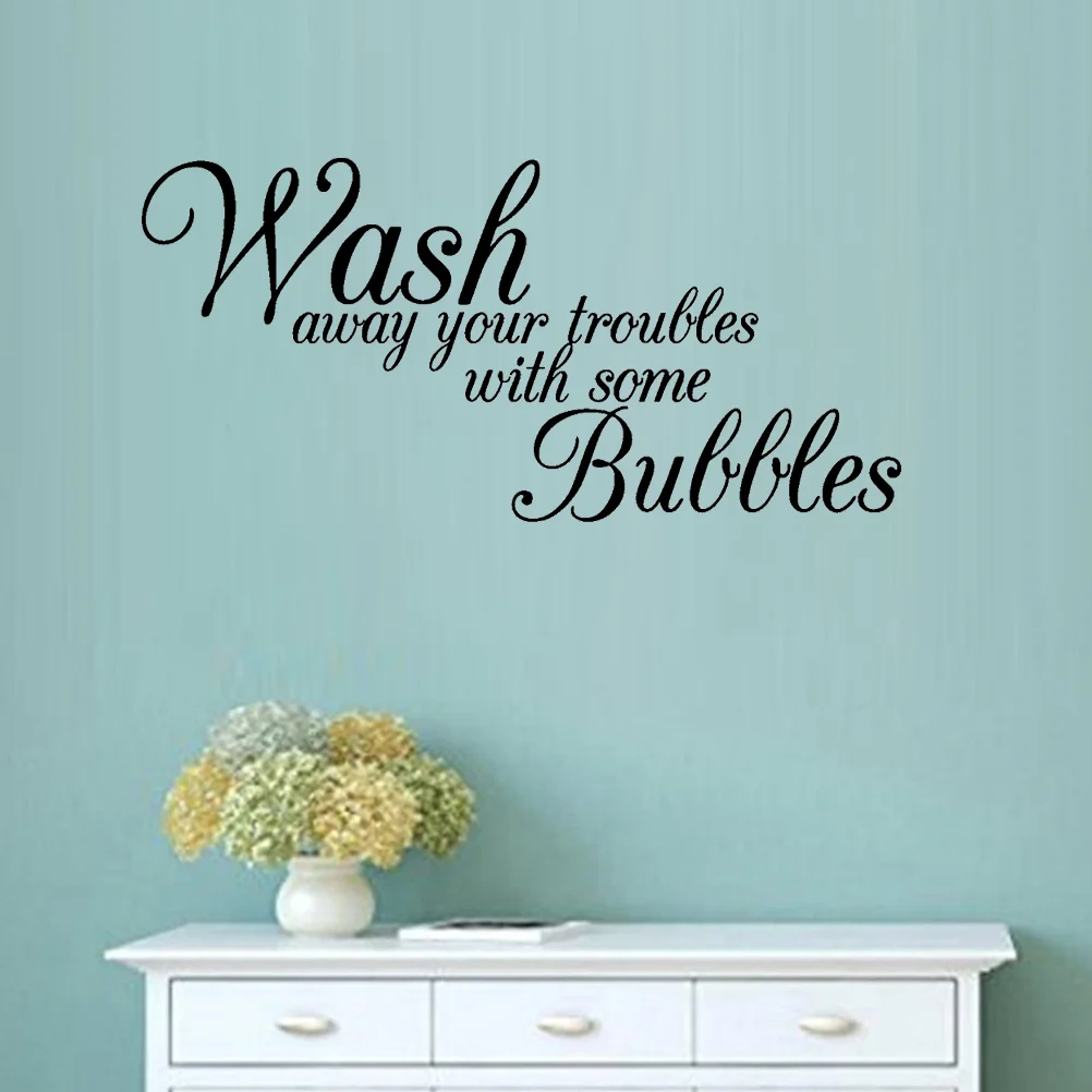 

Bathroom Walls Decals Waterproof Shower Rooms Reusable Sticker Kitchen