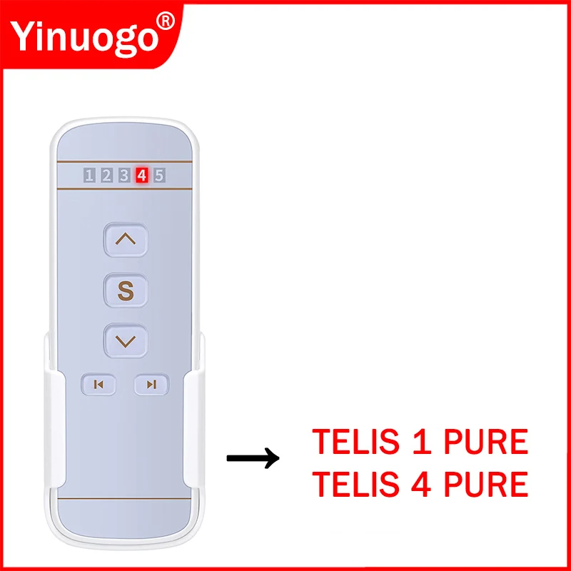 

TELIS 1 4 PURE 1810633 1810632 1810632A 1810631 433.42MHz пульт дистанционного управления для занавесок 5-канальный сменный контроллер для оконных штор