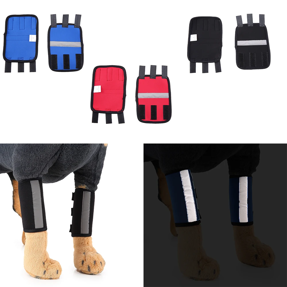 

Наколенник для домашних животных, светоотражающая накладка на колено для собак, спереди и на ногу