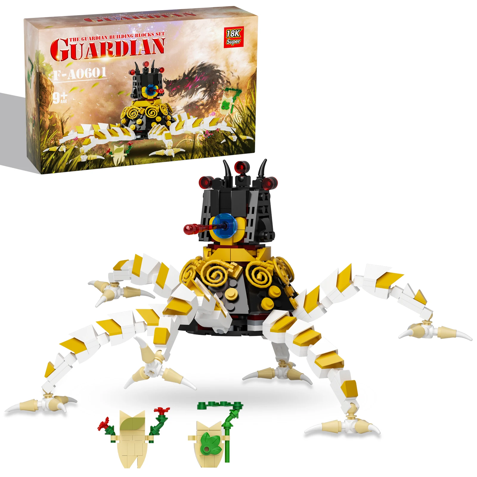 

BOTW Guardian Building Set, Hyrule Guardian and Korok Building Toys Birthday Gifts for Kids Ages 6+ (397 Pieces)