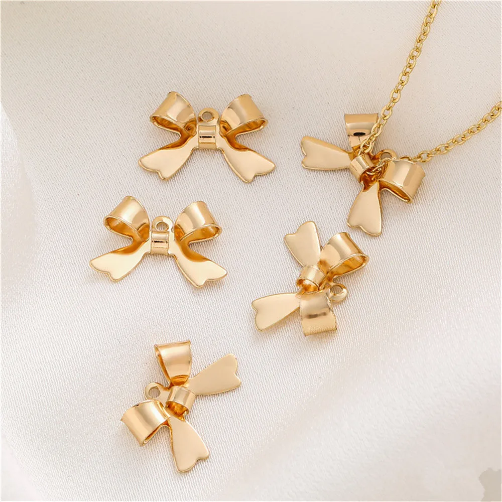 

14K gold covered gold fortune small gold bowl pendant diy handmade small pendant charm bracelet necklace jewelry accessories