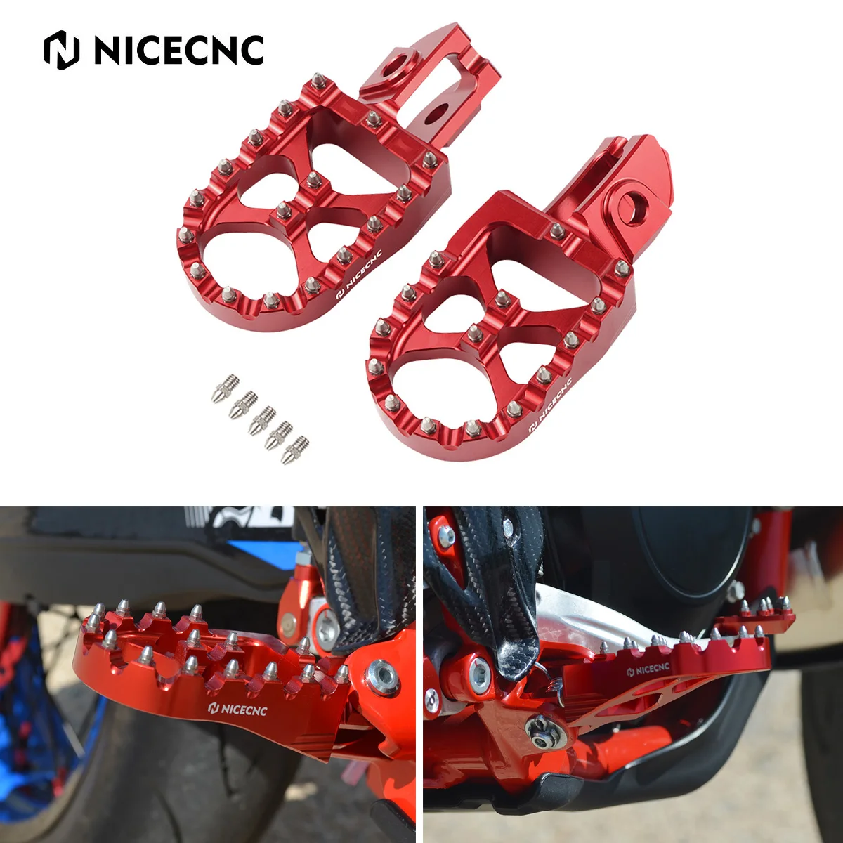 

NICECNC Foot Pegs Rest Footpeg Footrest For BETA RR200 RR250 RR300 RR350 RR390 RR400 RR430 RR450 RR480 RR520 2T 4T 2020-2022