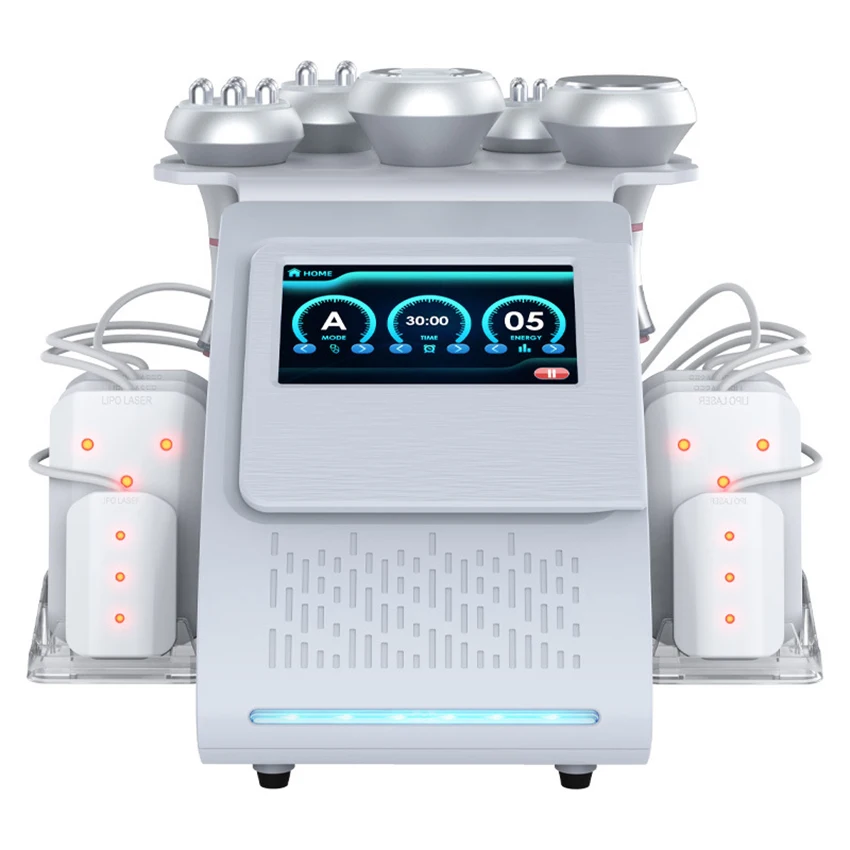 6-в-1 80K вакуумная липо ультразвуковая кавитация радиочастотная многополярная