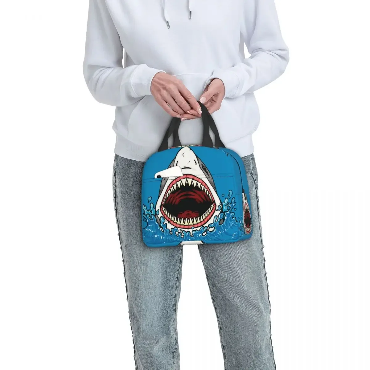 Женская водонепроницаемая термоизолированная сумка для ланча с изображением