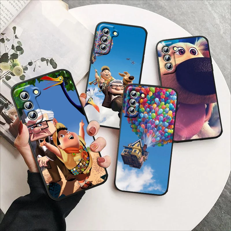 

Disney Up Cute For Samsung Galaxy S23 S22 S21 S20 S10 S9 Ultra Plus Pro 4G 5G silicone Soft Black Phone Case