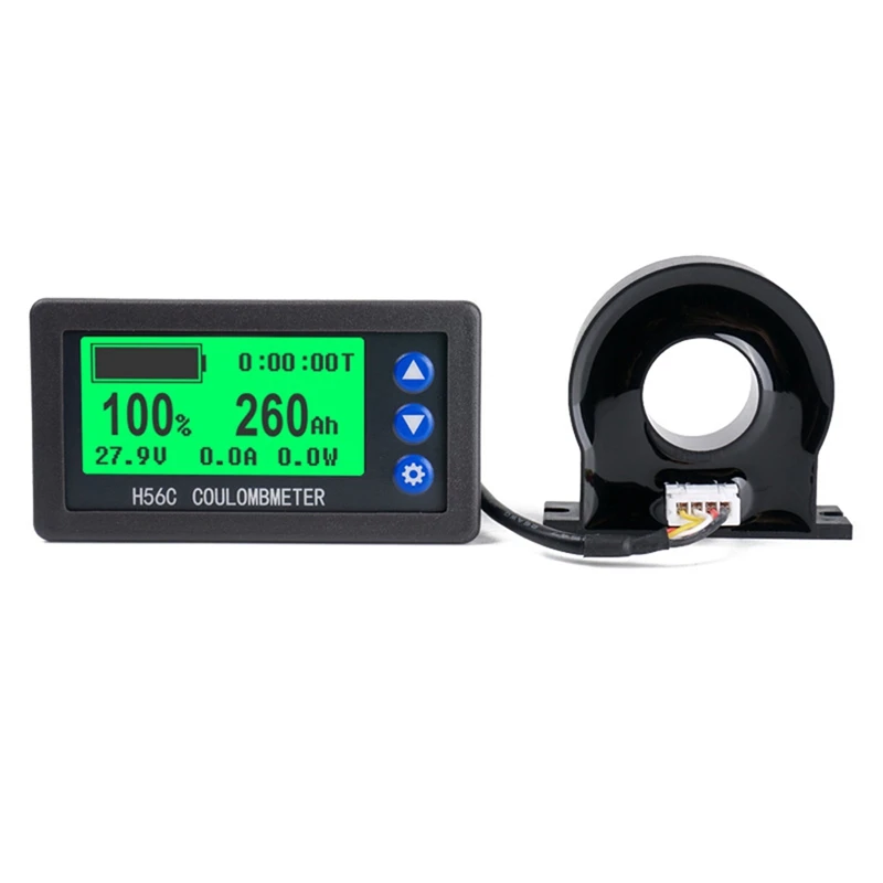

Battery Monitor Hall Coulomb Meter DC 8-100V Lifepo4 Lead-Acid Li-Ion Lithium Capacity Power Display