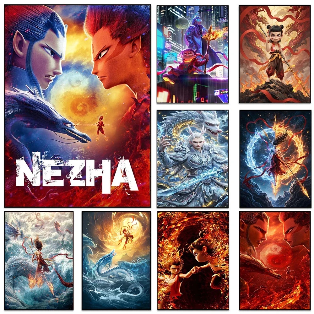 Печать на холсте Anime Character NEZHA