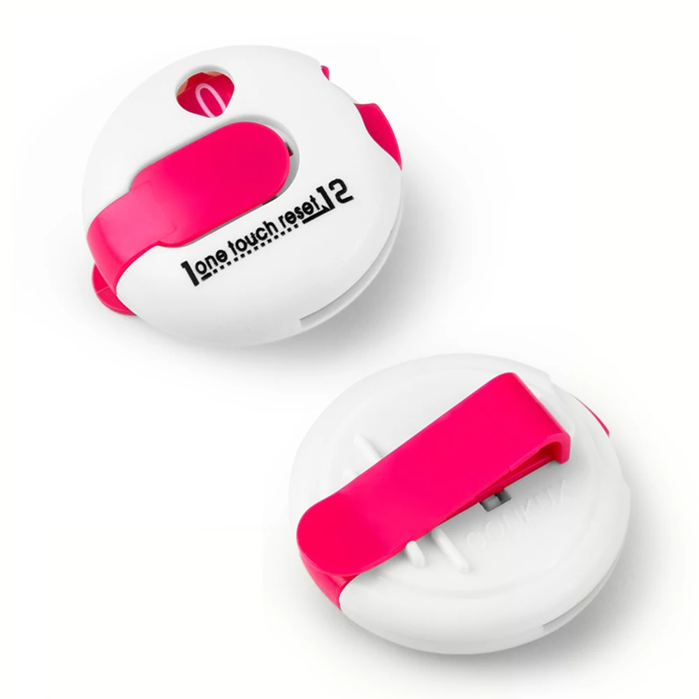 

Brand New Score Counter Golf Counter Lightweight Plastic Practical Stroke Counter Up To 12 Shots 0.1oz 3 X 3 Cm