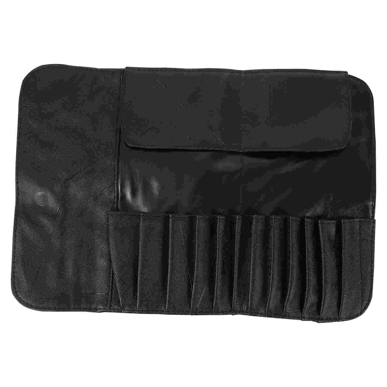 Makeup Brush Bag Makeup Organizer Bag Travel Brush Bag Travel Cosmetics Bag Makeup Brush Storage Bag Pu Brush Rolling Case