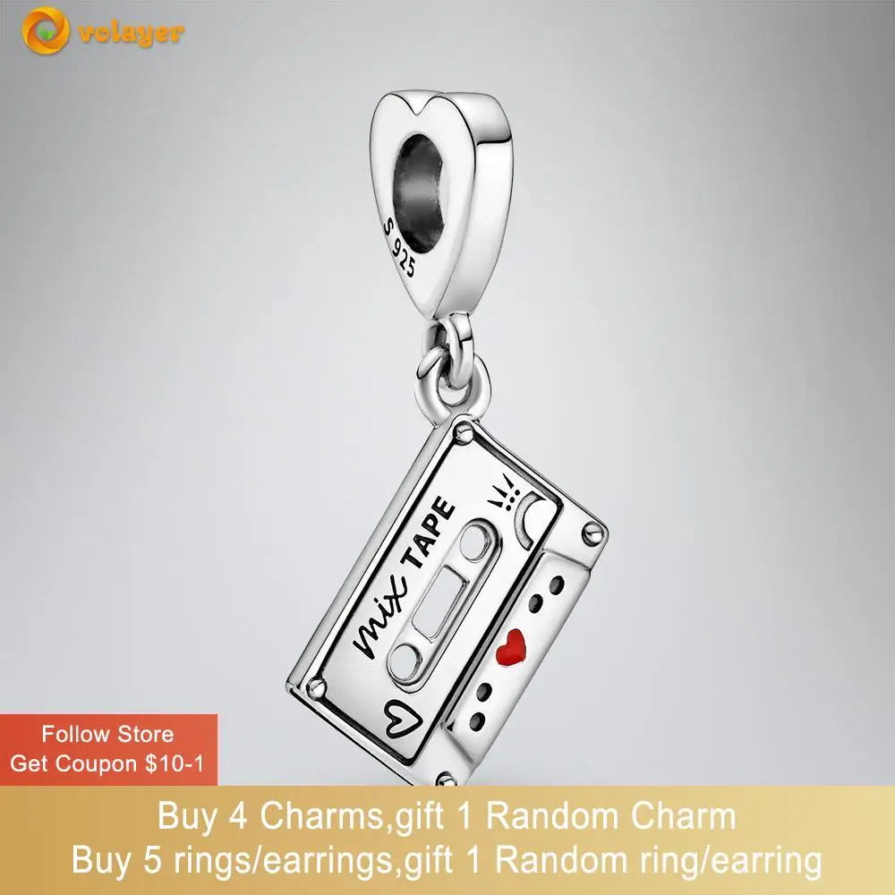 

Женский винтажный браслет из серебра 925 пробы, с подвеской