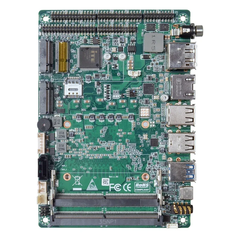 Материнская плата Piesia Intel Ultra 125U 155H AI DDR5 X86 одноплатный компьютер SBC AMR 3 5 дюймов