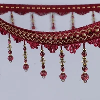 12meter rhinestone bead tassel pendant hanging lace trim ribbon for window curtains wedding party decorate apparel sewing diy