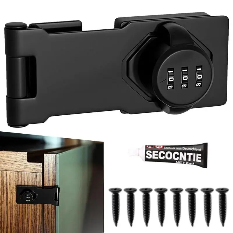 

Cabinet Password Lock 3-Digit Combination Lock With Mounting Screws Twisting Drawer Cupboard Locker For Cabinet Mailbox Pet