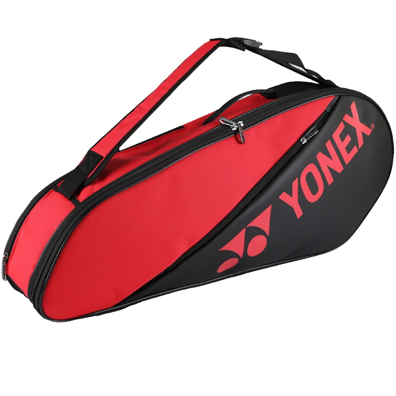 Original YONEX Portable Design PU Badminton Bag Simple Carrier Tennis Racquet Bag Holds Max 6 Rackets With Shoes Compartment