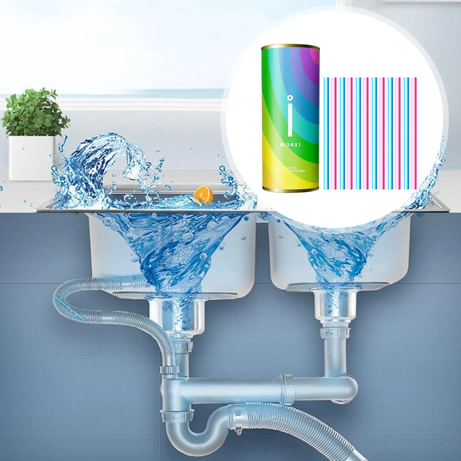 

12pcs/lot Pipeline Bathtub Decontamination Drain Cleaners Kitchen Sink Felt Sticks Sewer Cleaning Rod For Kitchens