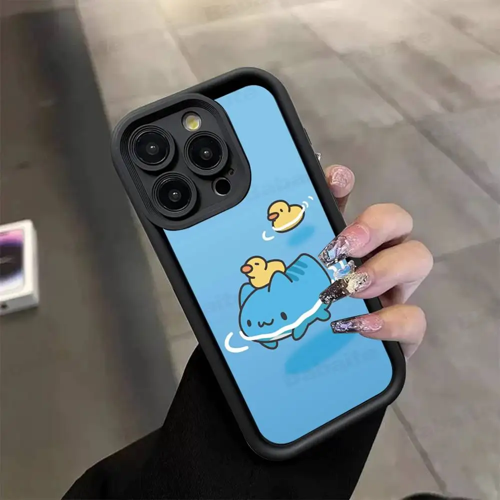 Фото Чехол для телефона B-Bugcat Capoo для iPhone 11, 12, 13, 16, 15, 17, 14 Pro Max, мягкий силиконовый чехол №4