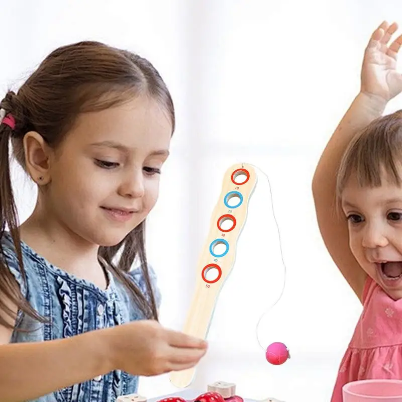 Весло-мяч игрушка деревянный весло-мяч ракетки координация рук и глаз Пляжная