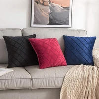velvet cushion cover for living room nordic geometric pillow cover 45x45cm decorative pillows home decor housse de coussin