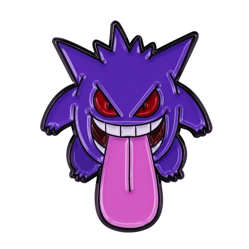 Креативная мультяшная Милая брошь с покемоном серия Gengar металлический значок