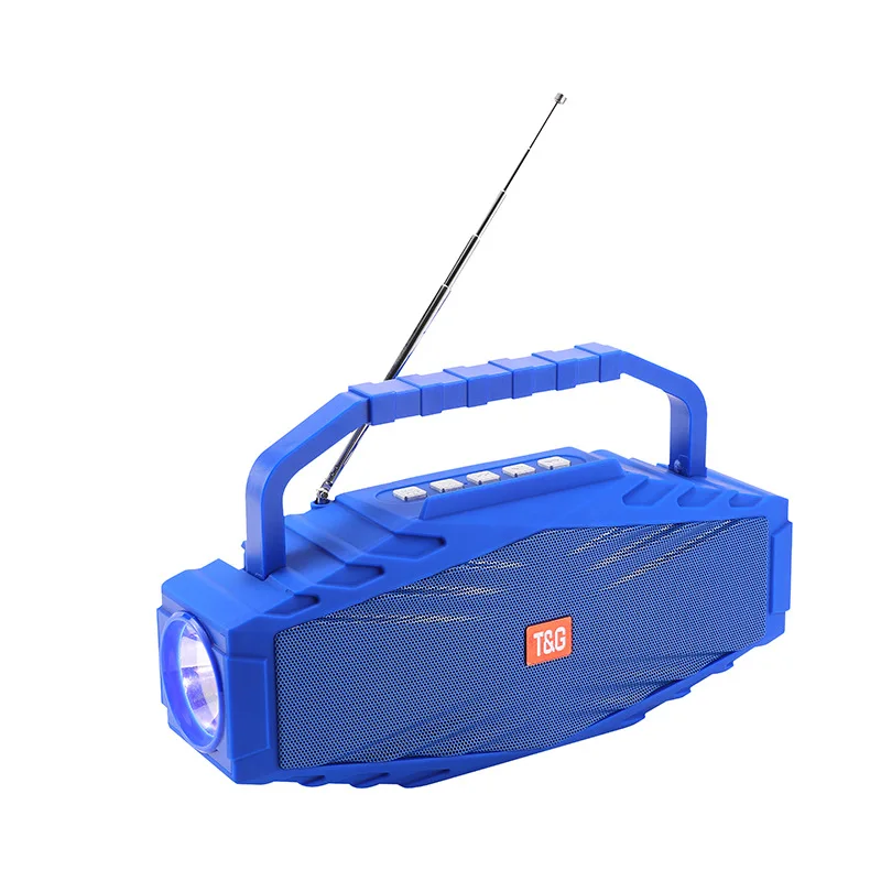 

TG804 Wireless Bluetooth Speaker Outdoor Portable Telescopic Antenna FM Mobile Phone Bracket LED Flashlight Subwoofer