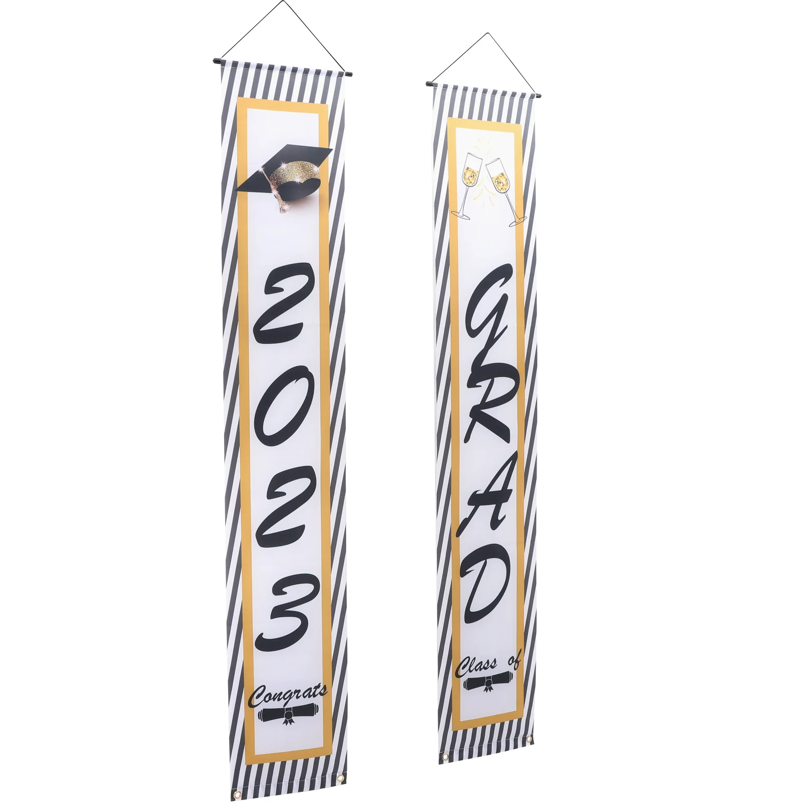 

Banner Graduation Door Hanging Grad Porch Party Sign Congrats Class Decorations S Decoration Supplies Outdoor Graduations Favors