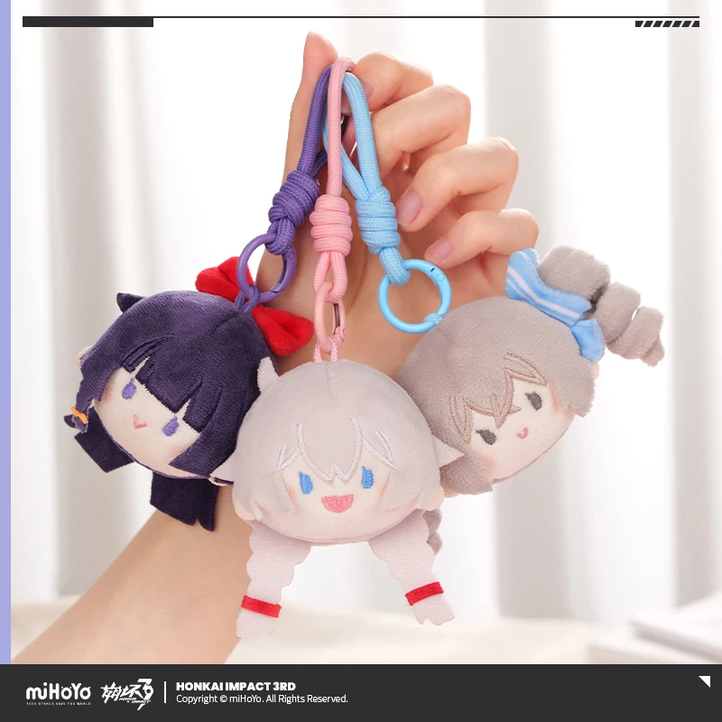 Фото Honkai Impact 3, брелок для сумки, подвеска Kiana Raiden Mei Bronya Rand, фигурки героев, модель Elysia Q-версия, серия Wish Group, оригинал №2