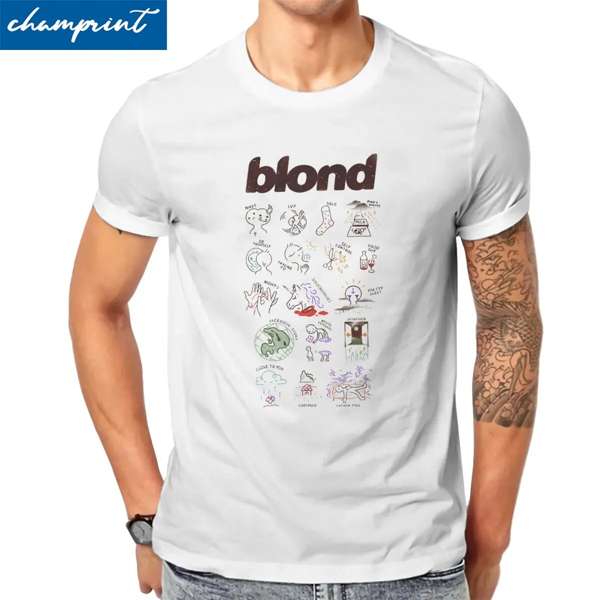 

Ocean's Blonde Frank T Shirt Men Cotton Casual T-Shirts O Neck Tees Short Sleeve Tops Gift Idea