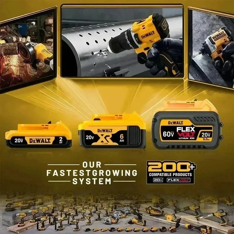 Фото Оригинальный аккумулятор DeWALT 20В/60В 9000мАч MAX FlexVolt для электроинструментов DCB606 DCB205 DCB206 DCB209 DCB182 №4