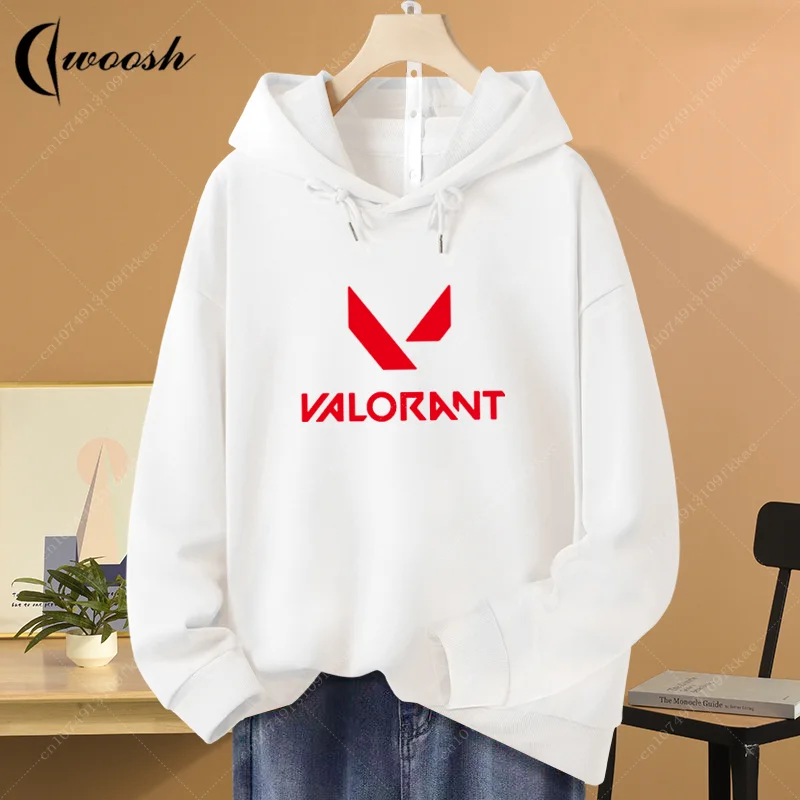 

Толстовка Valorant, хлопковая модная одежда в стиле стрельбы, Мужская Женская толстовка в стиле хип-хоп, куртки унисекс, свитшот для мальчиков и девочек, унисекс