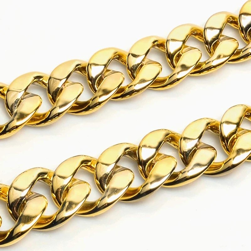 Гигантская золотая цепочка на шею имитация золота хип-хоп ожерелье рэпер