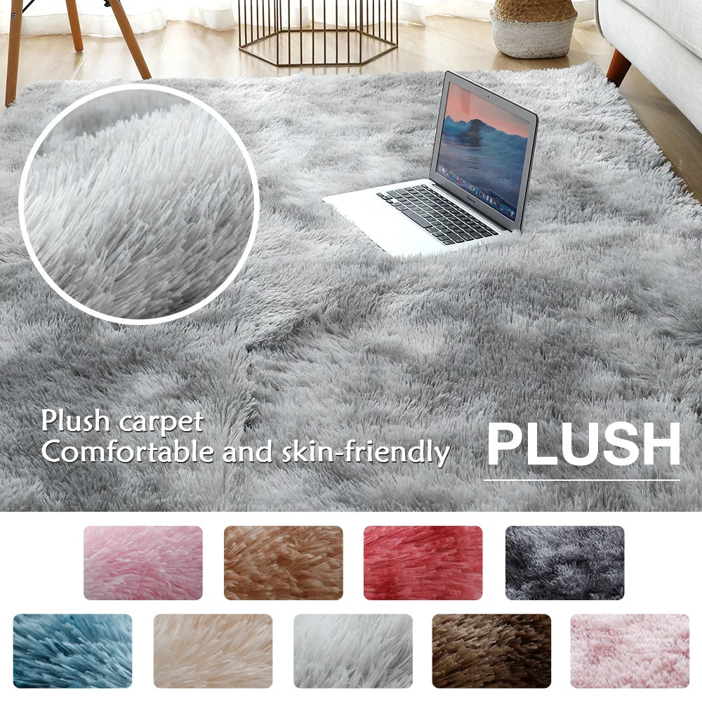 

Tatami Shaggy Tie-dye Carpet Printed Alfombra Plush Floor Fluffy Mats Kids Room Faux Fur Area Rug Living Room Mats Silky Rugs