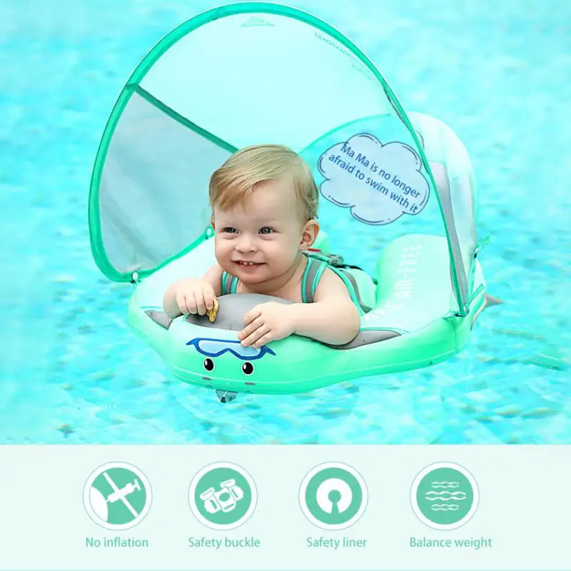 

Safe Baby Float Waist Swimming Rings Non-Inflatable Buoy Swim Trainer Lying Swim Ring Pool Floats Toddler Swimming Supplies
