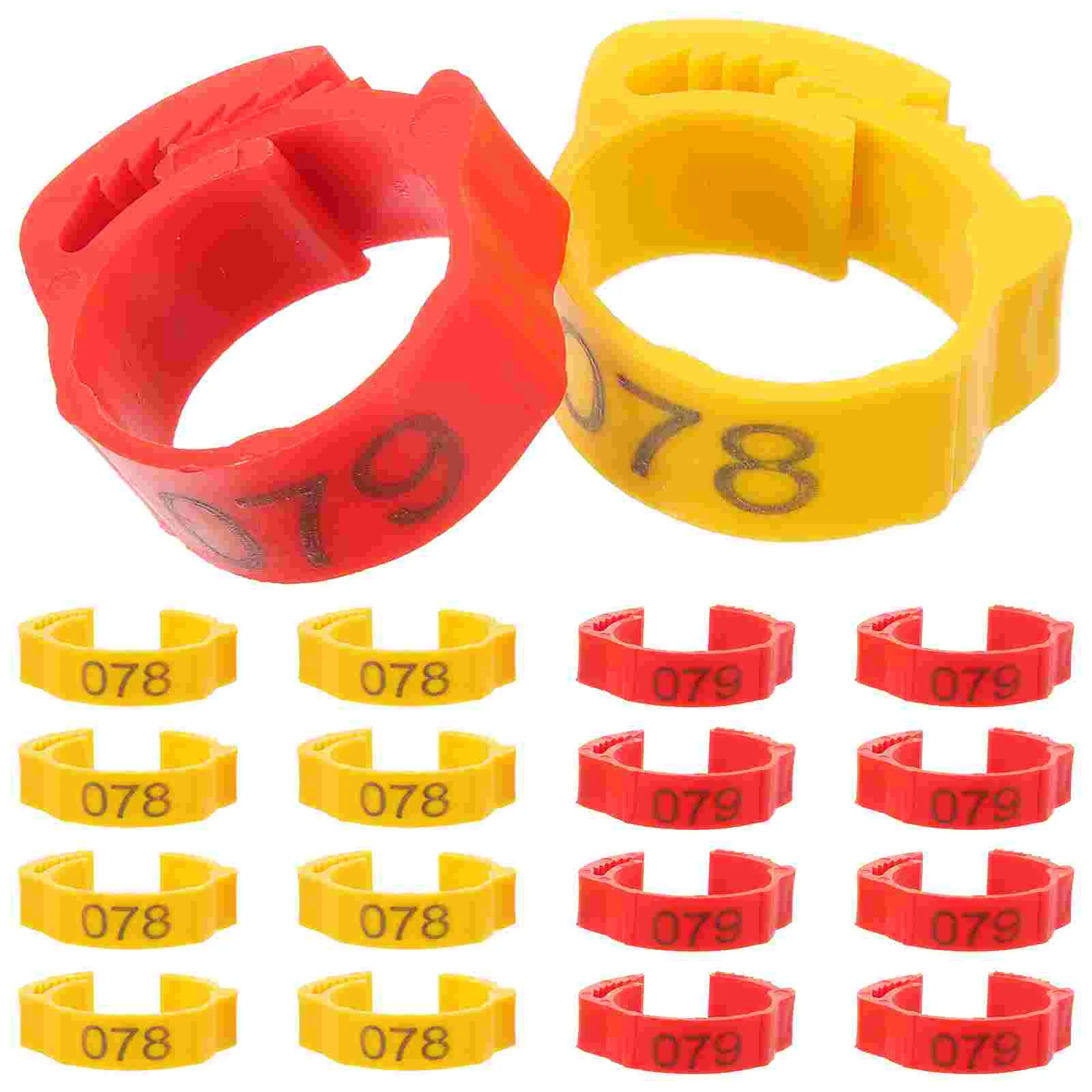 

200pcs Tag With Number Poultry Leg Number Tags Poultry Leg Marker