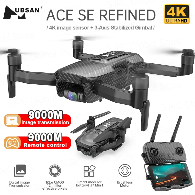 

Hubsan ACE SE Усовершенствованный GPS дрон 4K профессиональный 5G Wifi FPV дрон 3-Axis Gimbal 37mins Flight Time RC Quadcopter VS DJI Mini 2