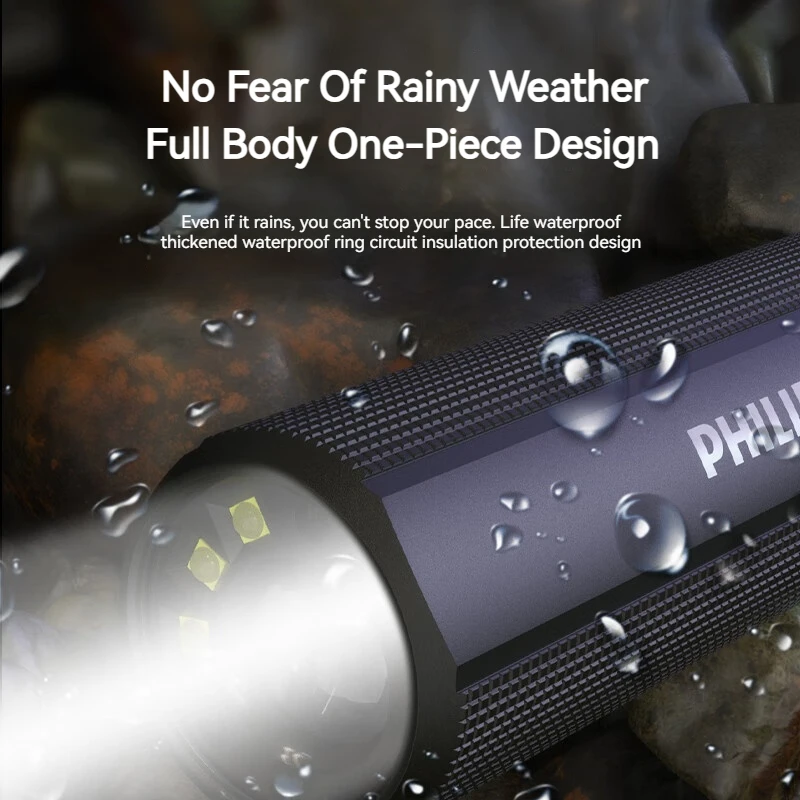 Фонарик Philips с USB-зарядкой 4 режима освещения