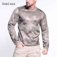 men outdoor casual t shirt 2022 summer new sexy camouflage top streetwear long sleeve basic tees shirt mens fashion pullovers