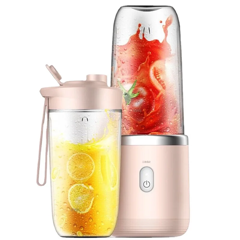 

400ML Electric Juicer Portable Smoothie Blender 6 Knife Mini Blenders USB Wireless Rechargeable Mixer Juicers Cup For Travel