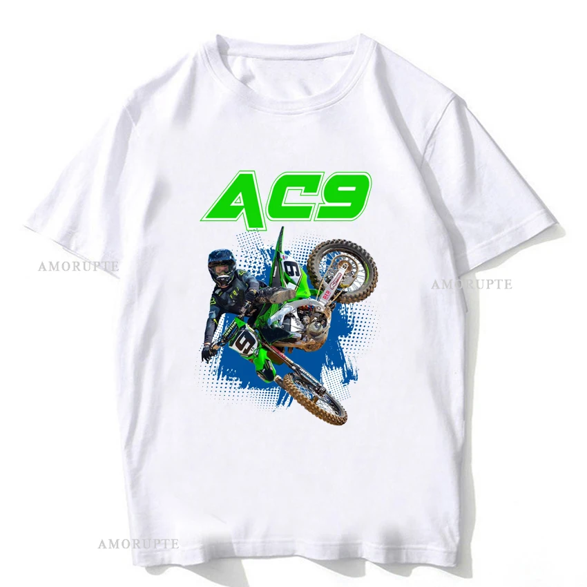 Летняя мужская футболка с коротким рукавом Adam Cianciarulo AC9 мотокросс велосипед для
