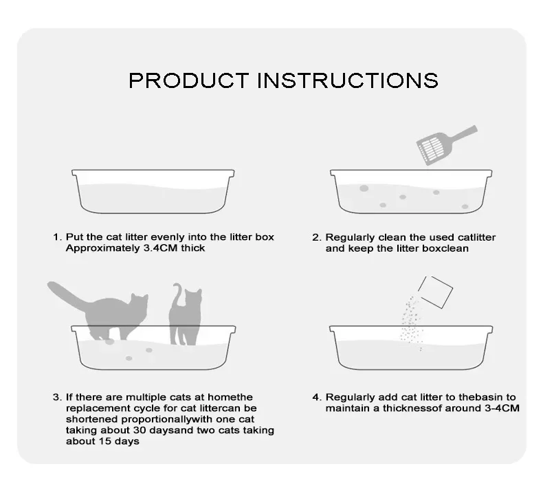 Большой контейнер для кошачьего туалета mofespop полностью закрытый туалет кошек с