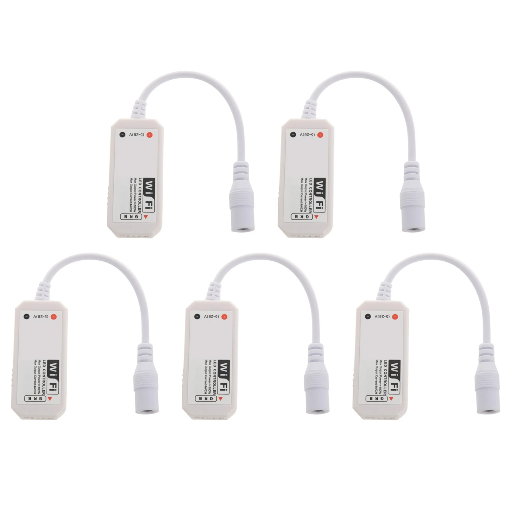 

5-кратный фонарь с дистанционным управлением, Wi-Fi, работает с Alexa/Google Home, голосовое управление для 5050/3528 RGB фонарей