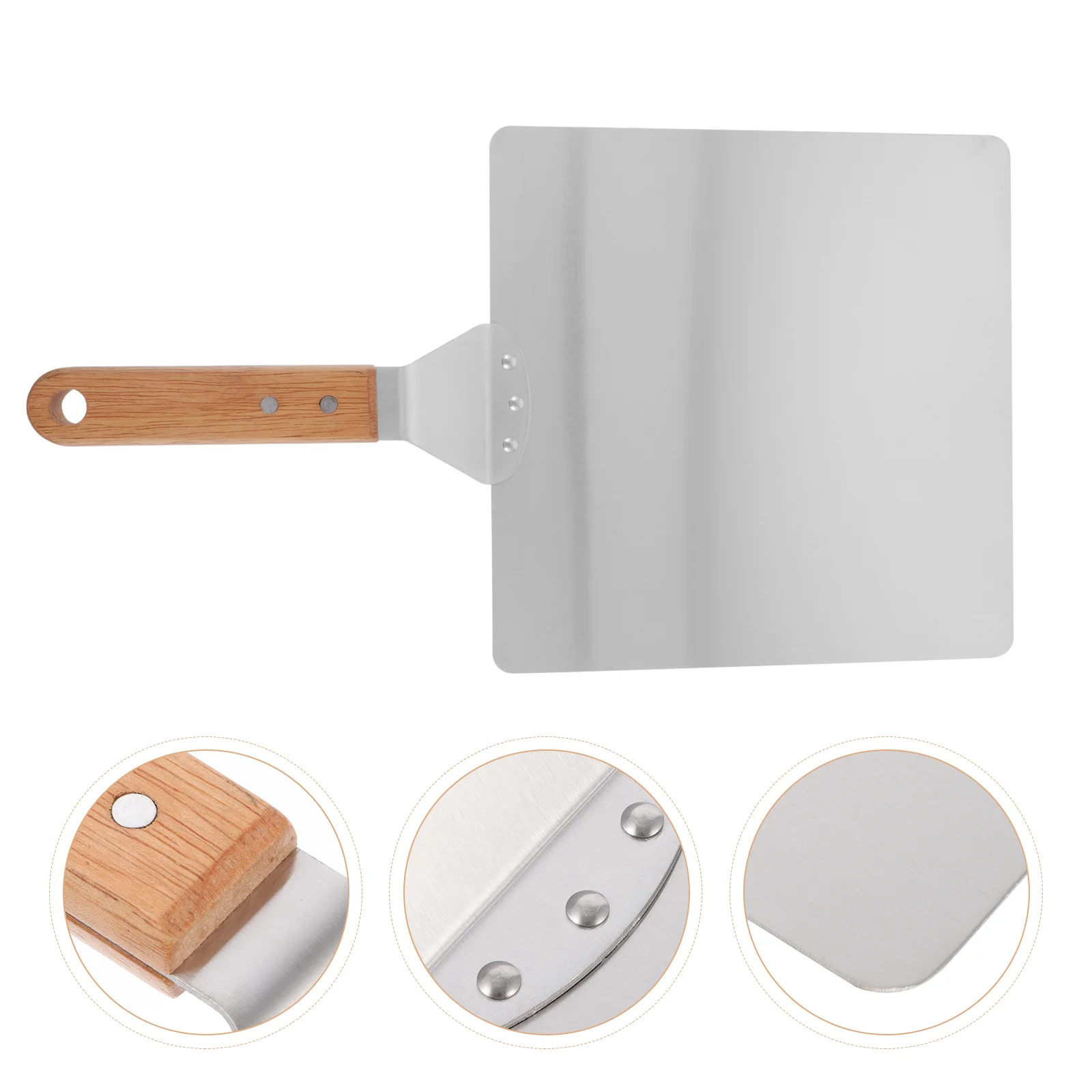 

Pizza Spatula Stainless Steel Kitchen Supply Gadget Tray Bbq Grill Durable Shovels Transfer Tool