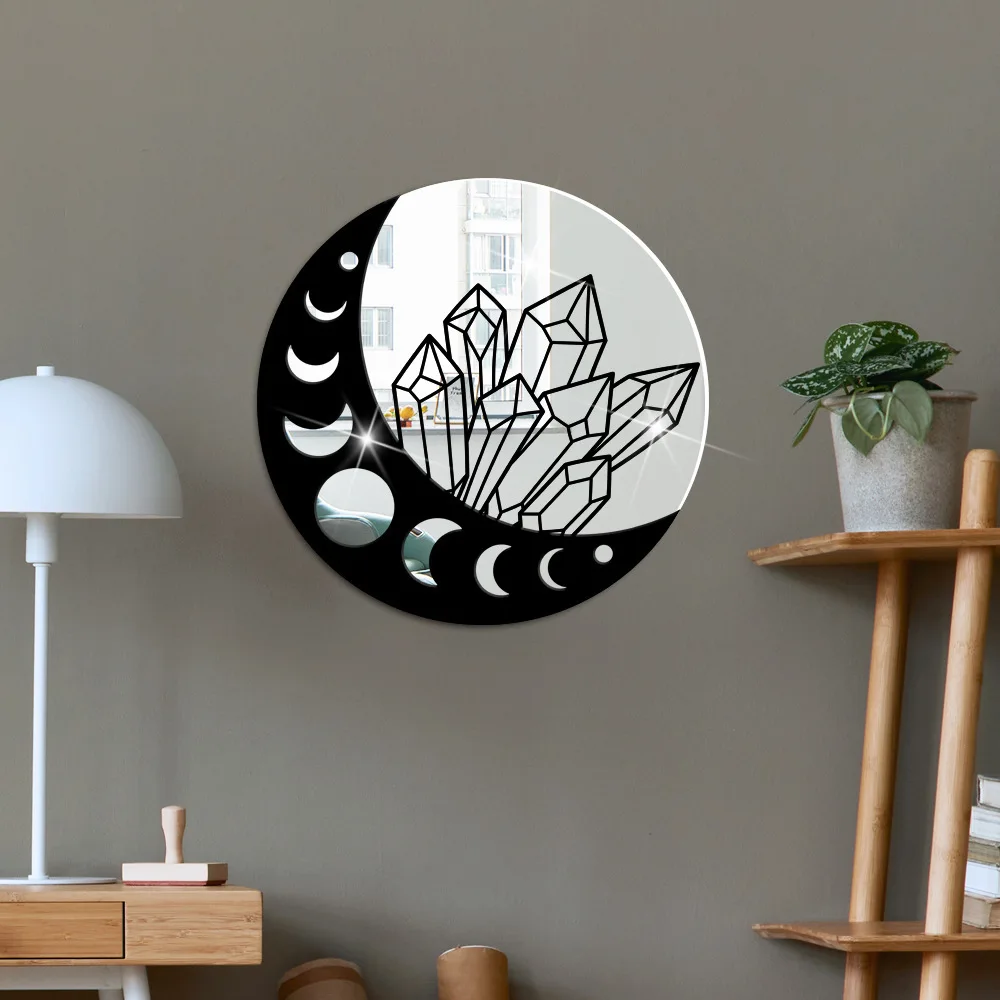 Настенные трехмерные двухслойные акриловые зеркальные наклейки с изображением