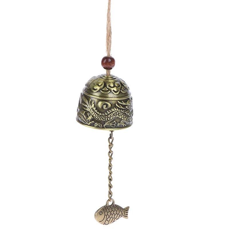 

Metal Vintage Dragon Fengshui Bell Good Luck Bless Home Garden Hanging Windchime Outdoor Retro Decoration Luck Bless Suppliers