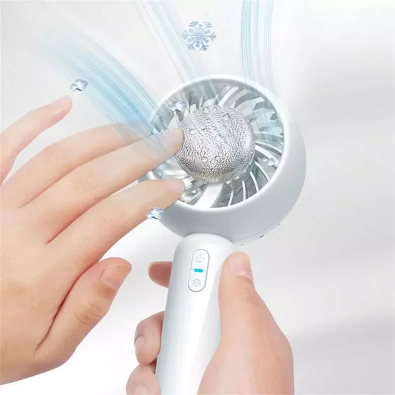 

NEW2023 Handheld Fan Semiconductor Refrigeration Cooling Portable Air Conditioner 2200mAh Air Cooler Fan Personal Mute Cooling F