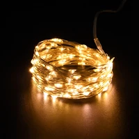 2510m 3 colors led fairy lights copper wire string outdoor lamp garland light battery power wedding new year party decoration