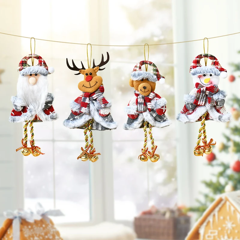 Рождественские длинные ножки Санта-Клаус Снеговик Лось Multi Noface Санта Висячие