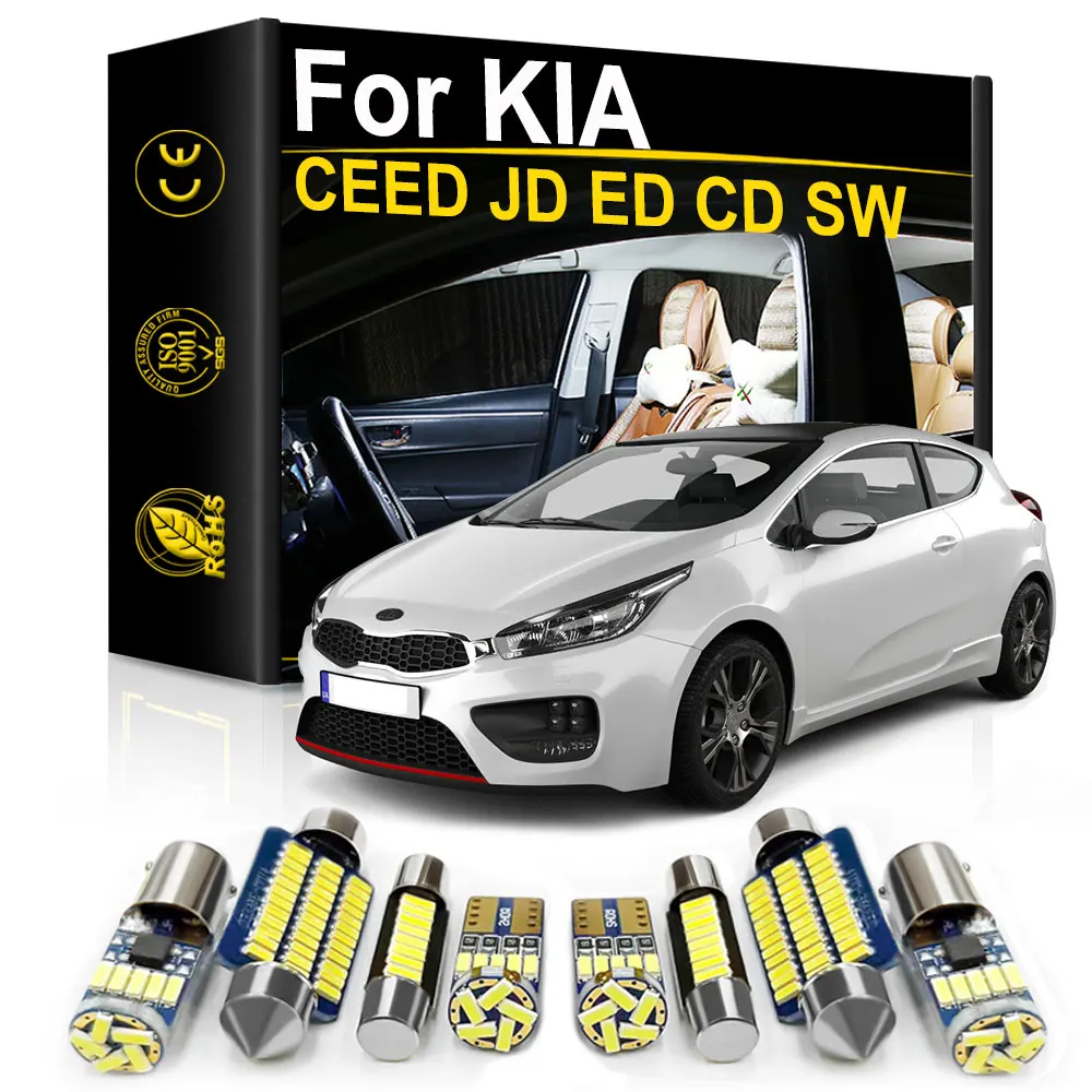 Car Interior LED Light For KIA CEED JD ED CD SW GT 2 3 2006 2007 2008 2010 2016 2018 2020 2021 Accessories Canbus Indoor Lamp